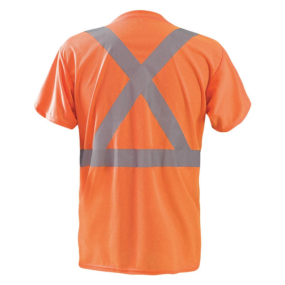 OCCUNOMIX LUX-SSTP2BX-O3X Short Sleeve T-Shirt,3XL,ANSI Class 2 448K30