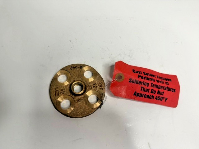 Lee 11-342 Brass Companion Flange 1/2″ Class 125 Bolt 4 NEW