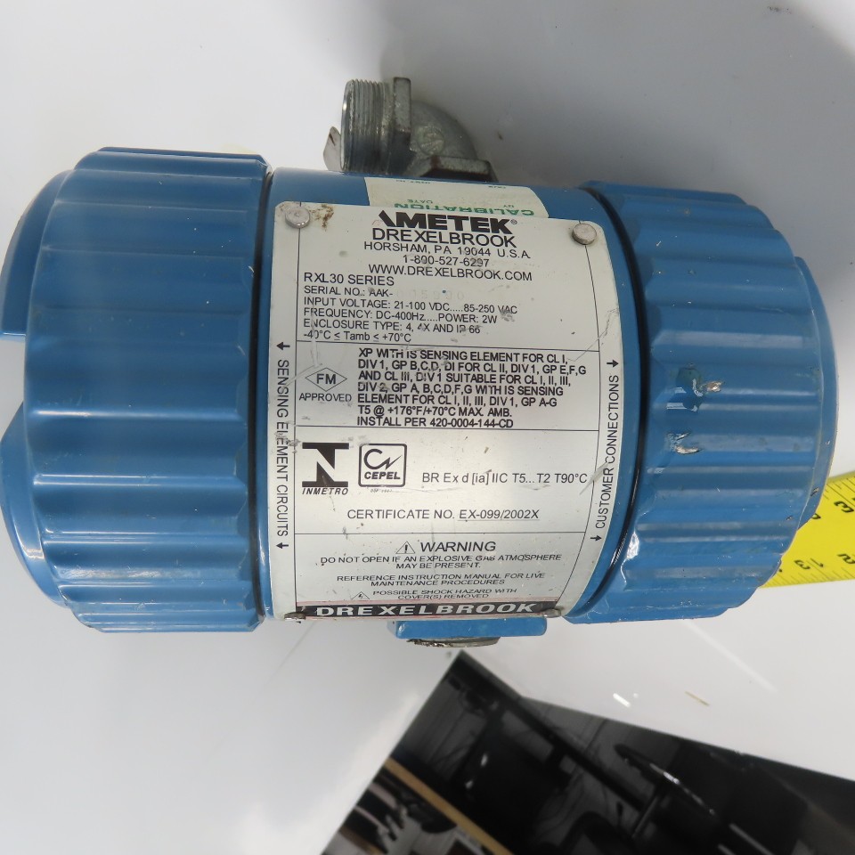 Drexelbrook Ametek 700-1202-021 Sensing Element 22″ Probe 85-250VAC 21-100VDC