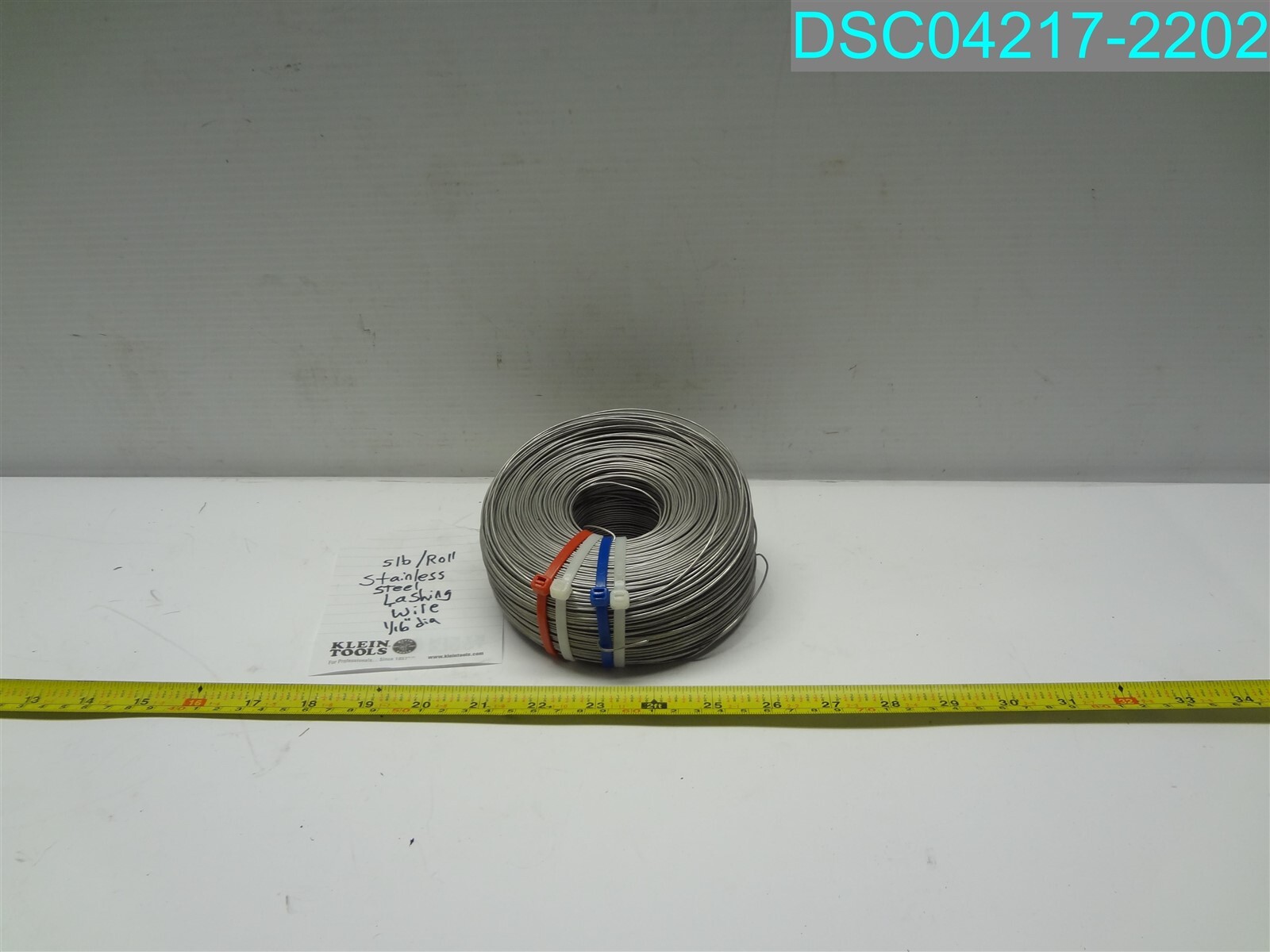 QTY=5: 5LB ROLL STAINLESS STEEL LASHING WIRE 1-16″