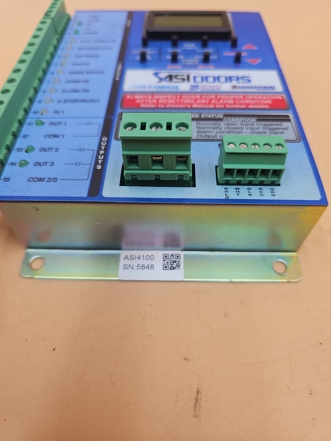ASI DOOR Inc. ASILOGIX ASI 4100-S Door Controller.