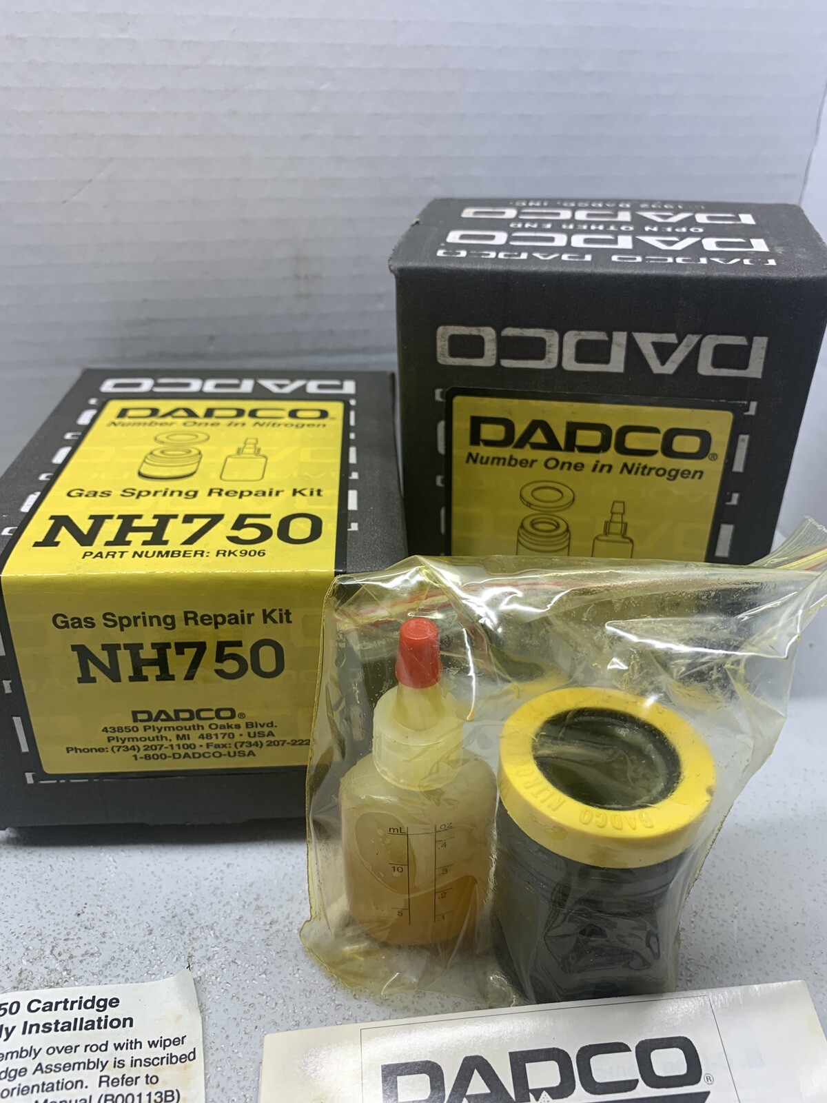 DADCO NH750 GAS SPRING REPAIR KITS RK906 (SET OF 2) **NEW**