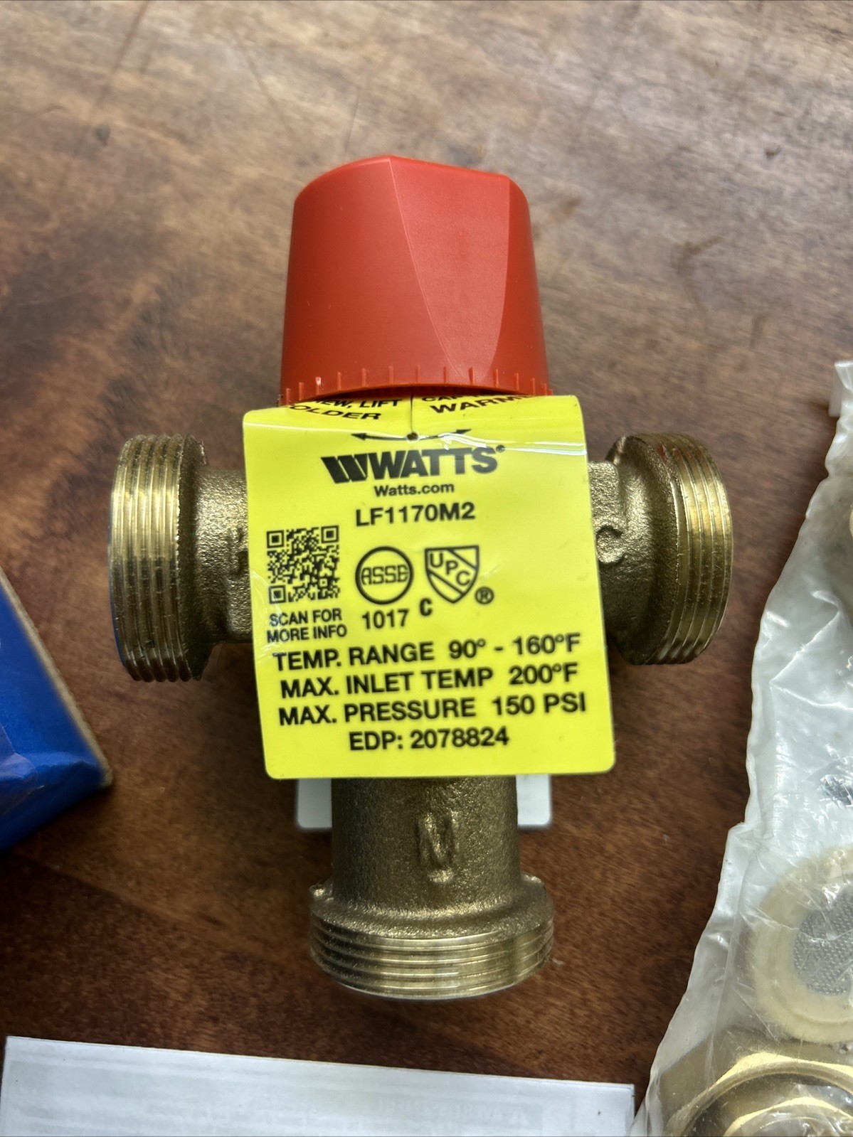 Watts 3/4 Lf1170m2-Ut-Press Mixing Valve, 0.5 To 23 Gpm, 3/4″ Inlet