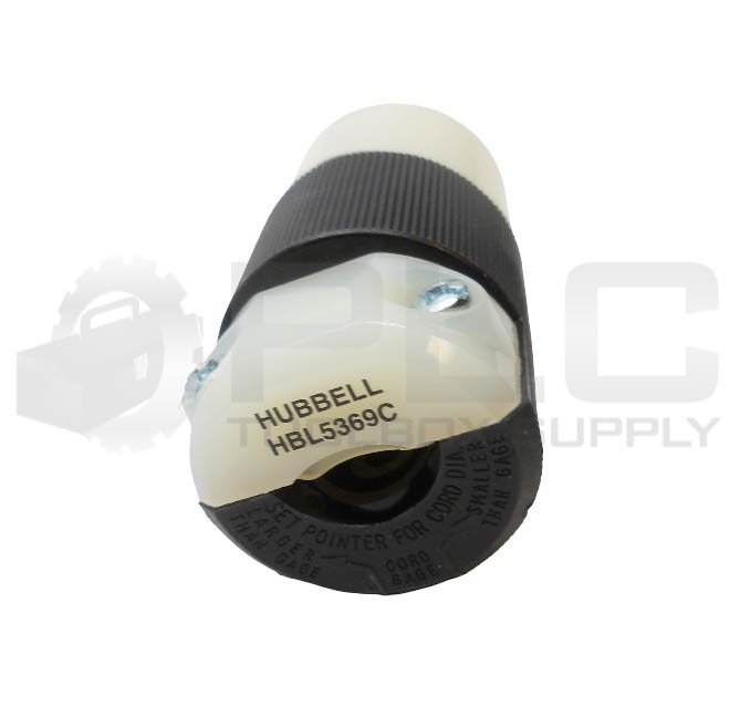 NEW HUBBELL HBL5369C CONNECTOR 2P 20A 125V *READ*