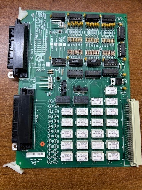 Telecor IOP-4 Rev 0.2 4 Wire File E-37 Plug In Module Control Board Used