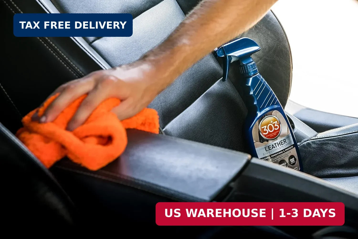 303 Products Leather 3-In-1 Complete Care – Cleans, Conditions, & Protects – Hel