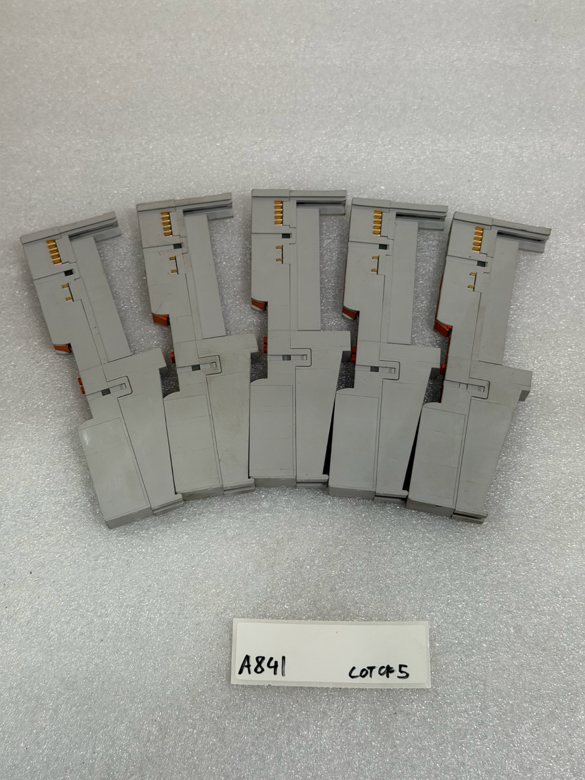 Lot of 5 Allen-Bradley 1734-MB Ser. A POINT I/O mounting base