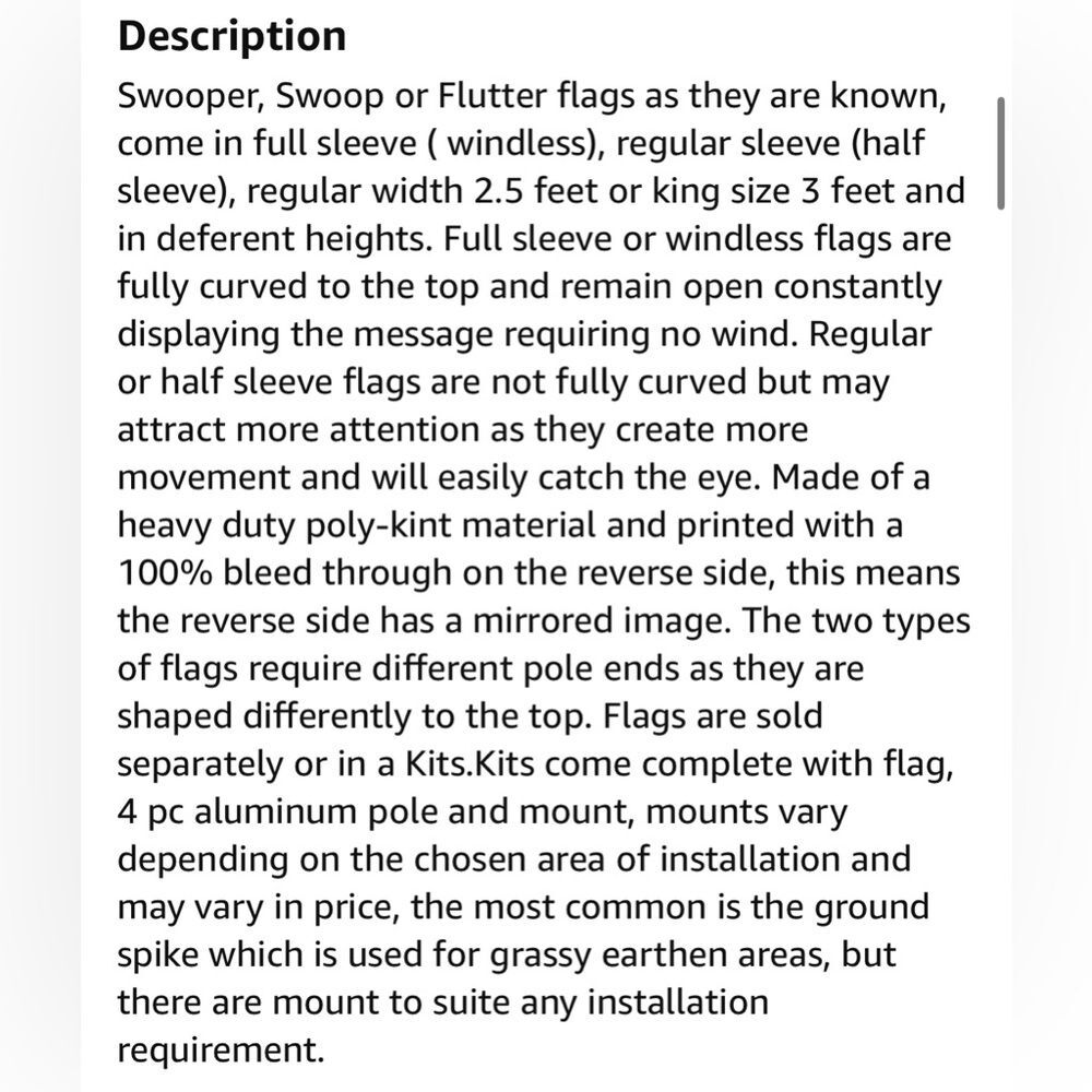 3 Flags Swooper Feather Sidewalk Business Banners Set Of Three