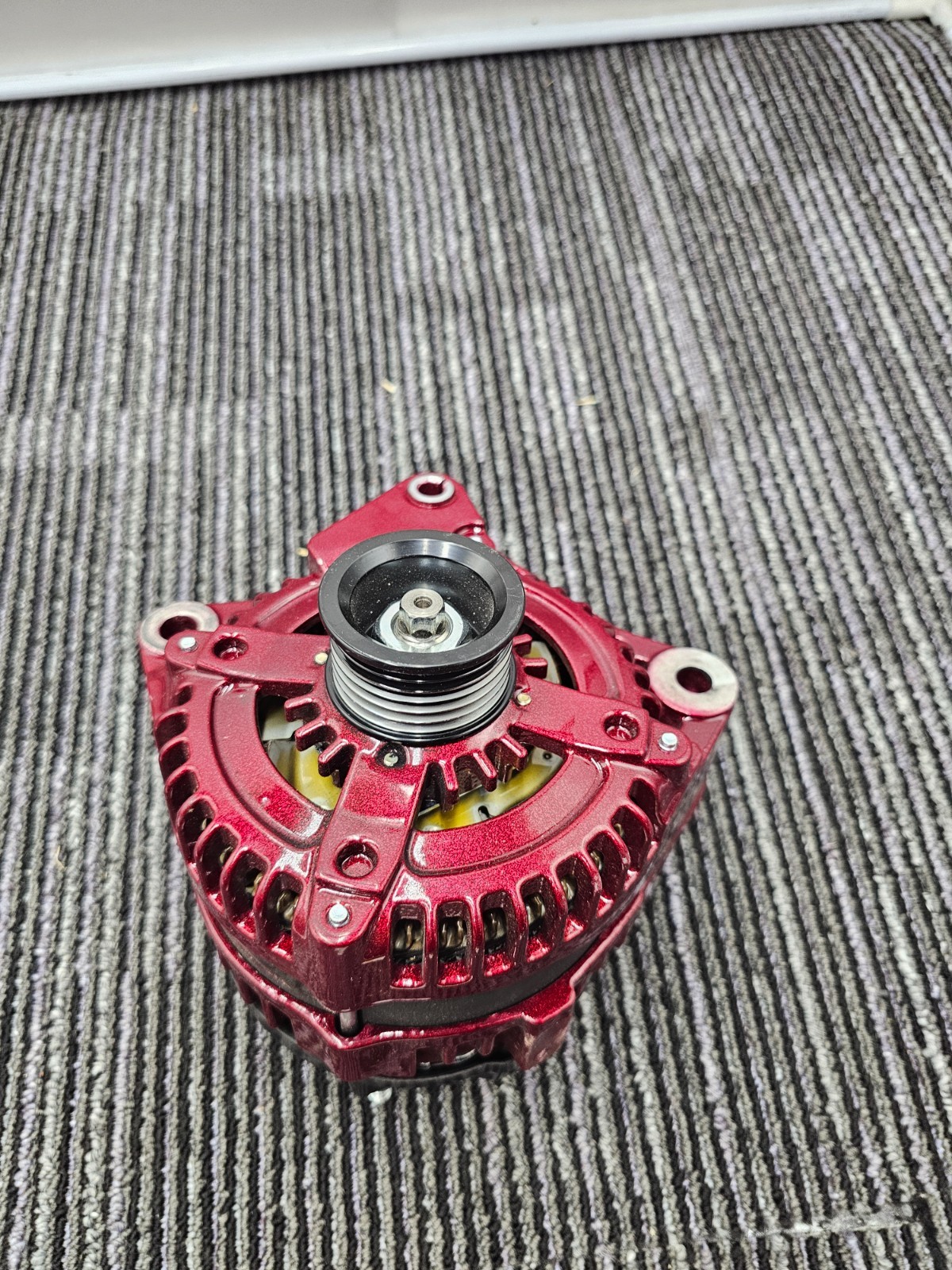 JS Alternators High Ouput Alternator Red Colored