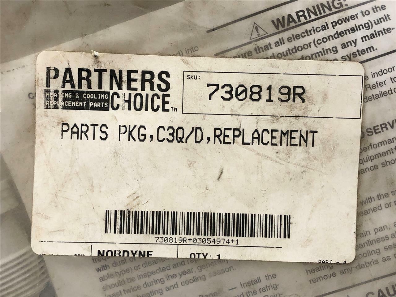 Nordyne/ Partners Choice 730819R Replacement Parts Package C3Q/D 730819-R