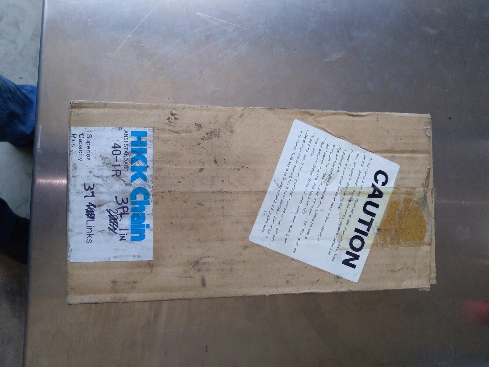 HKK CHAIN 40-1R 3FT IN. 37LINKS
