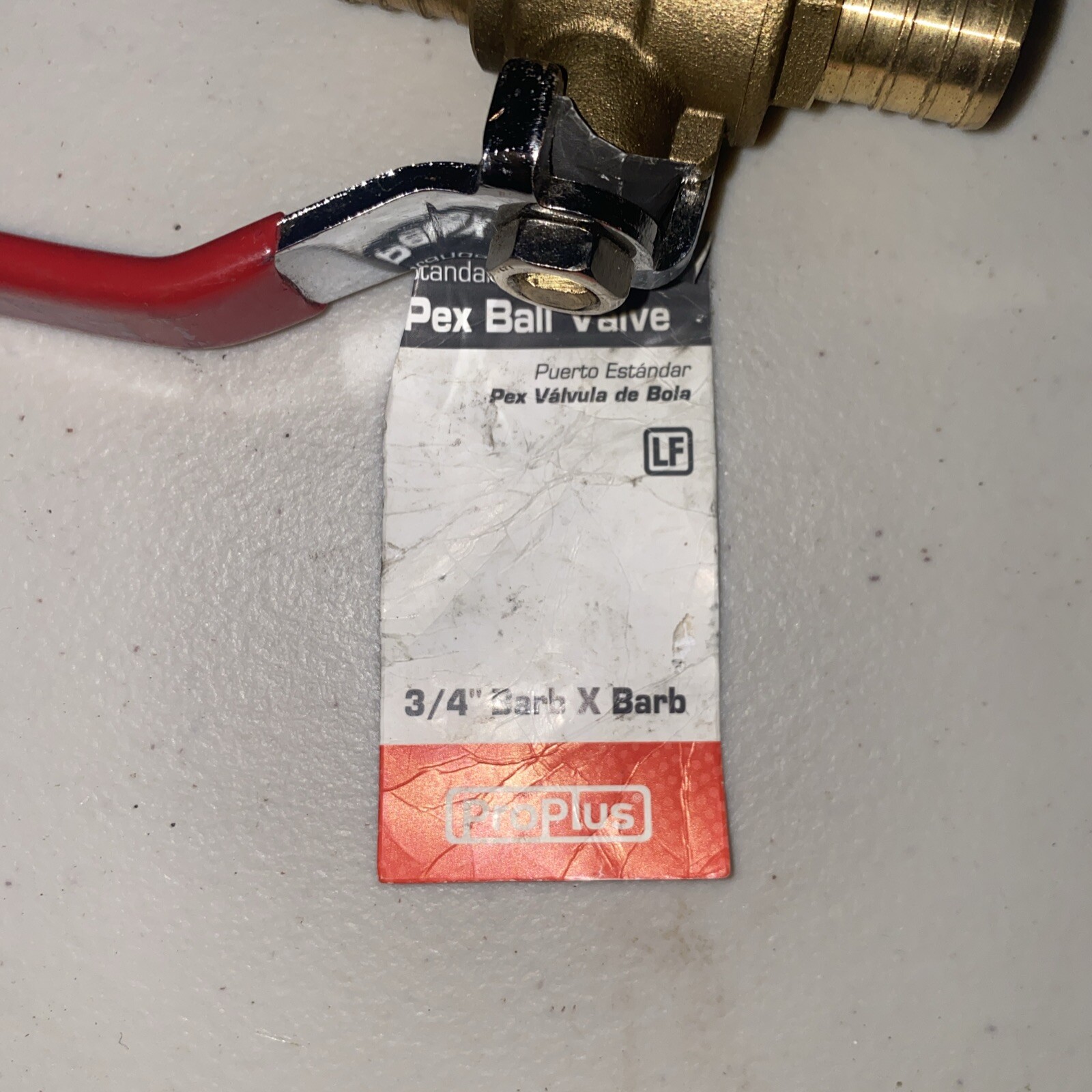 LOT OF 2 PROPLUS 283174 3/4″ PEX BALL VALVE BARB X BARB