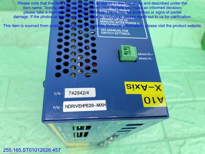 AEROTECH NDRIVEHPE20-MXH Servo Amplifier as in photos, sn:9466, DHL