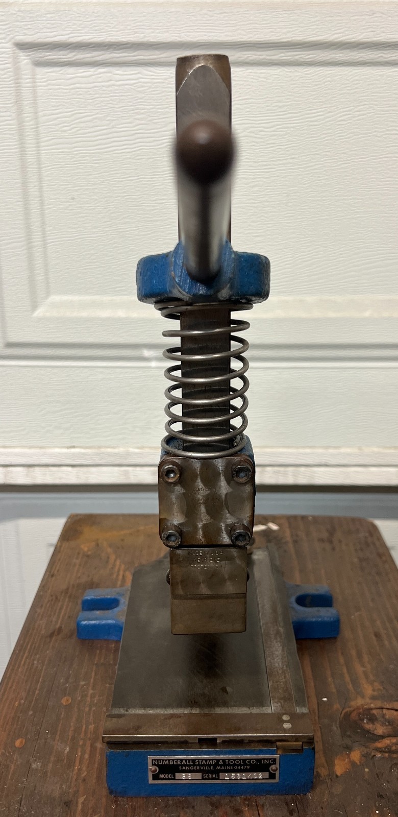 Numberall Model 98 Marking Platform Hammer Stamp with 0-9 Numeric Stamps