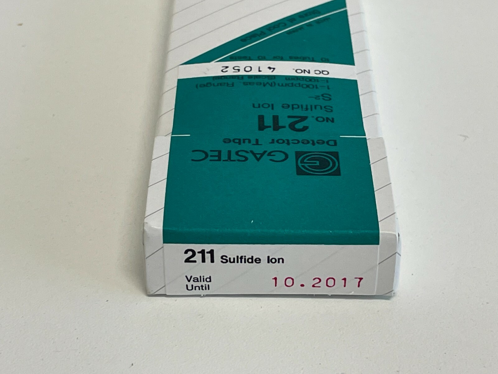 LL8: Box of 10 Gastec 211 Detector Tubes
