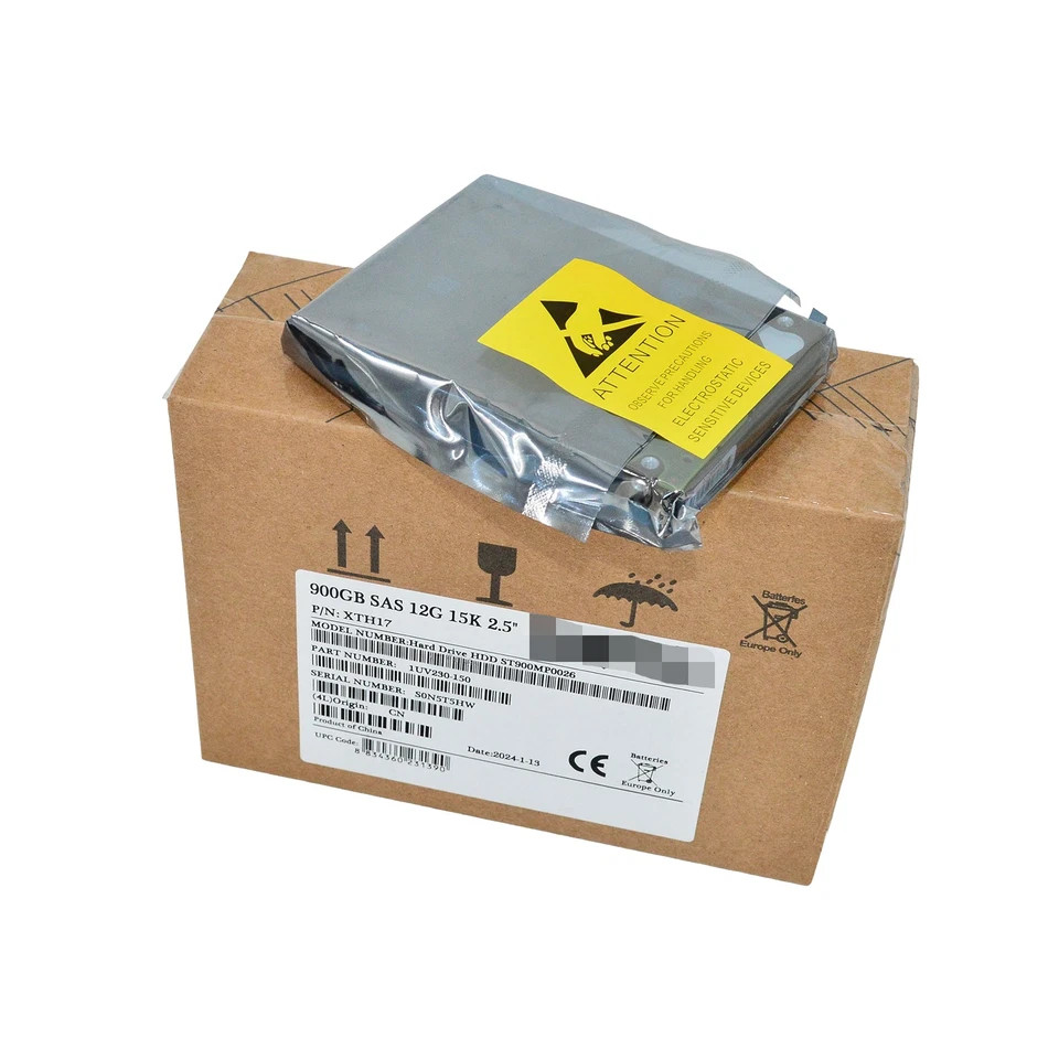 New Dell 900GB SAS 15k 2.5″ 12G HDD XTH17 Seagate ST900MP0026 in 3.5” Caddy US