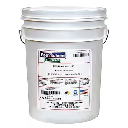 Petrochem Gearsyn Fgg-220-005 5 Gal Gear Oil Pail 220 Iso Viscosity, 90 Sae,