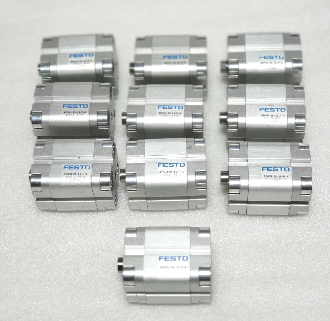 FESTO ADVU-25-15-P-A COMPACT CYLINDER 25MM BORE 15MM STROKE, 156524