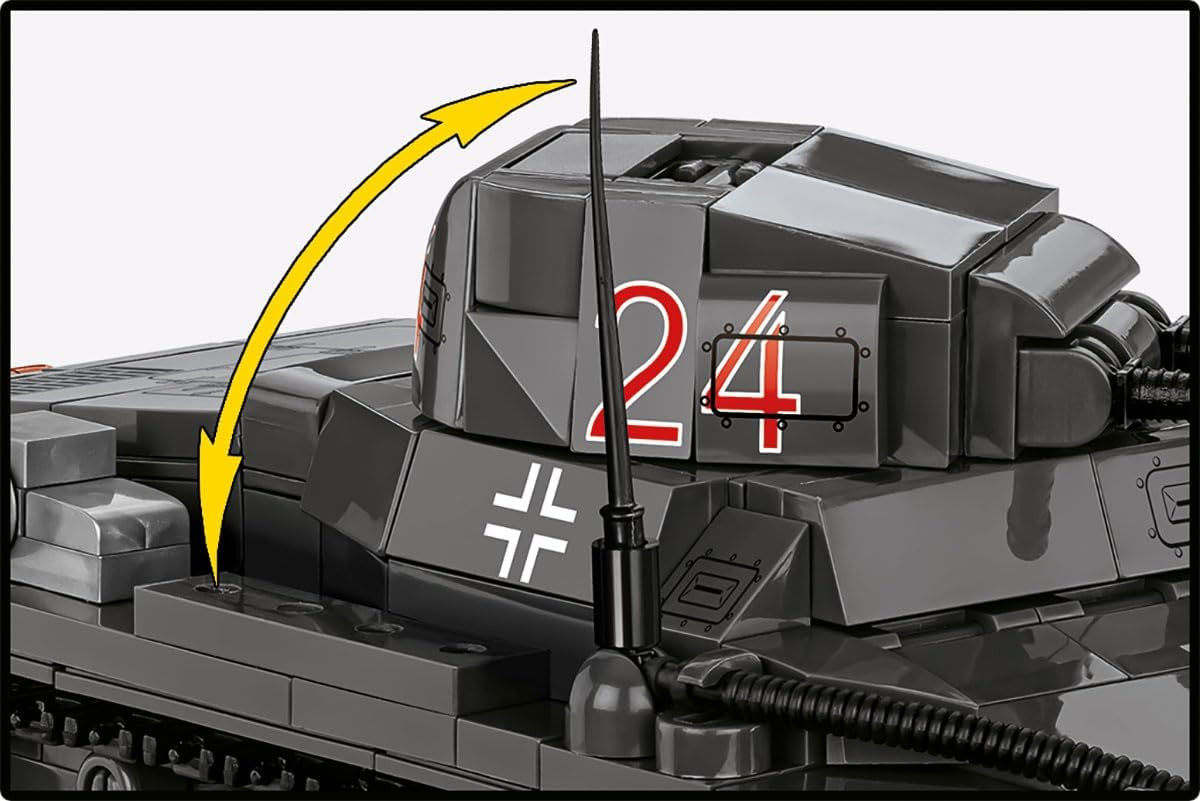 Historical Collection WWII Panzerkampfwagen I (France 1940) Tank Building Set, 6