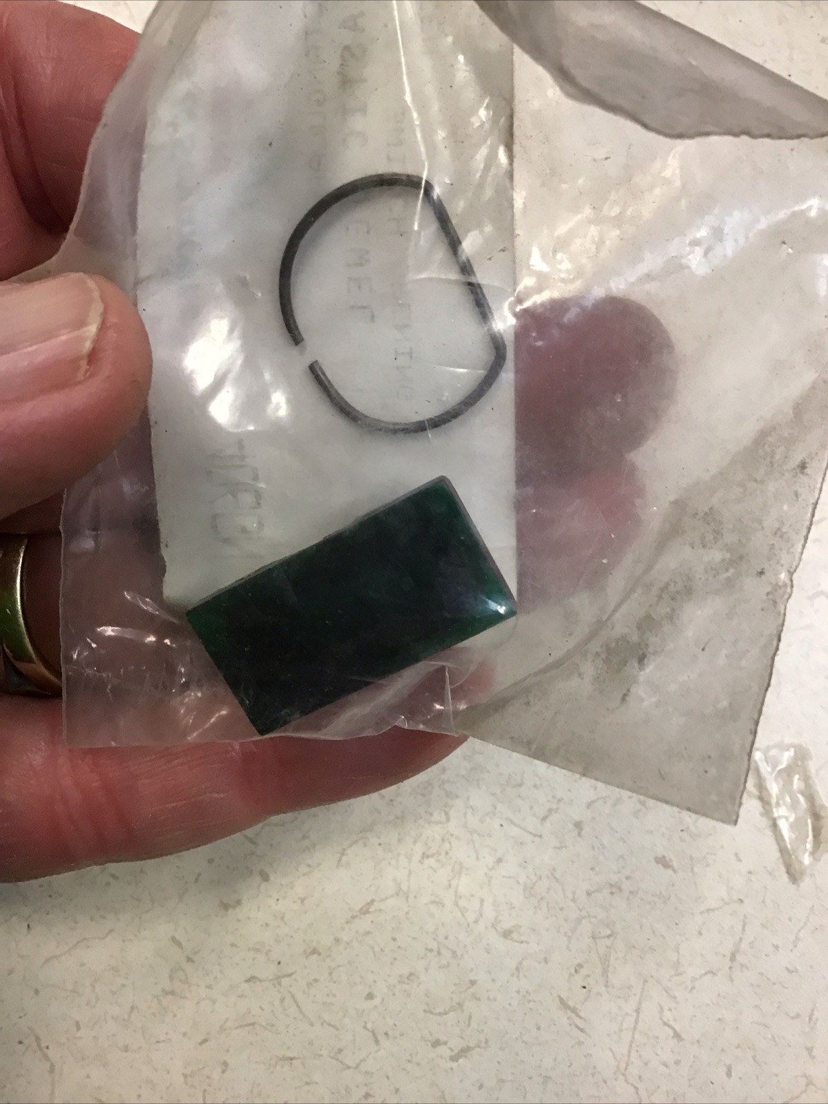 406G-Green Rectangular Pilot Light Jewel Lens For Toggle Switch Hole