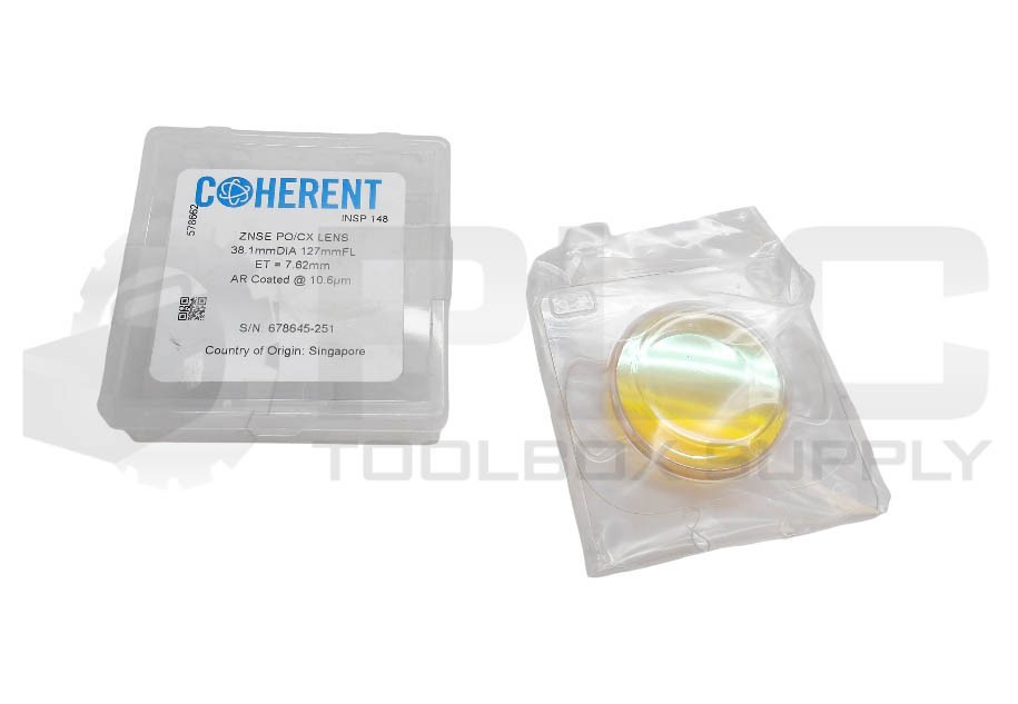 NEW COHERENT ZNSE PO/CX LENS 38.1MM DIA 127MM FL 578662