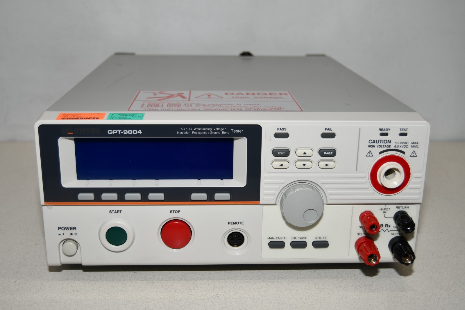 ^ GW Instek GPT-9804 Electrical Safety Analyzer / Tester #X8094