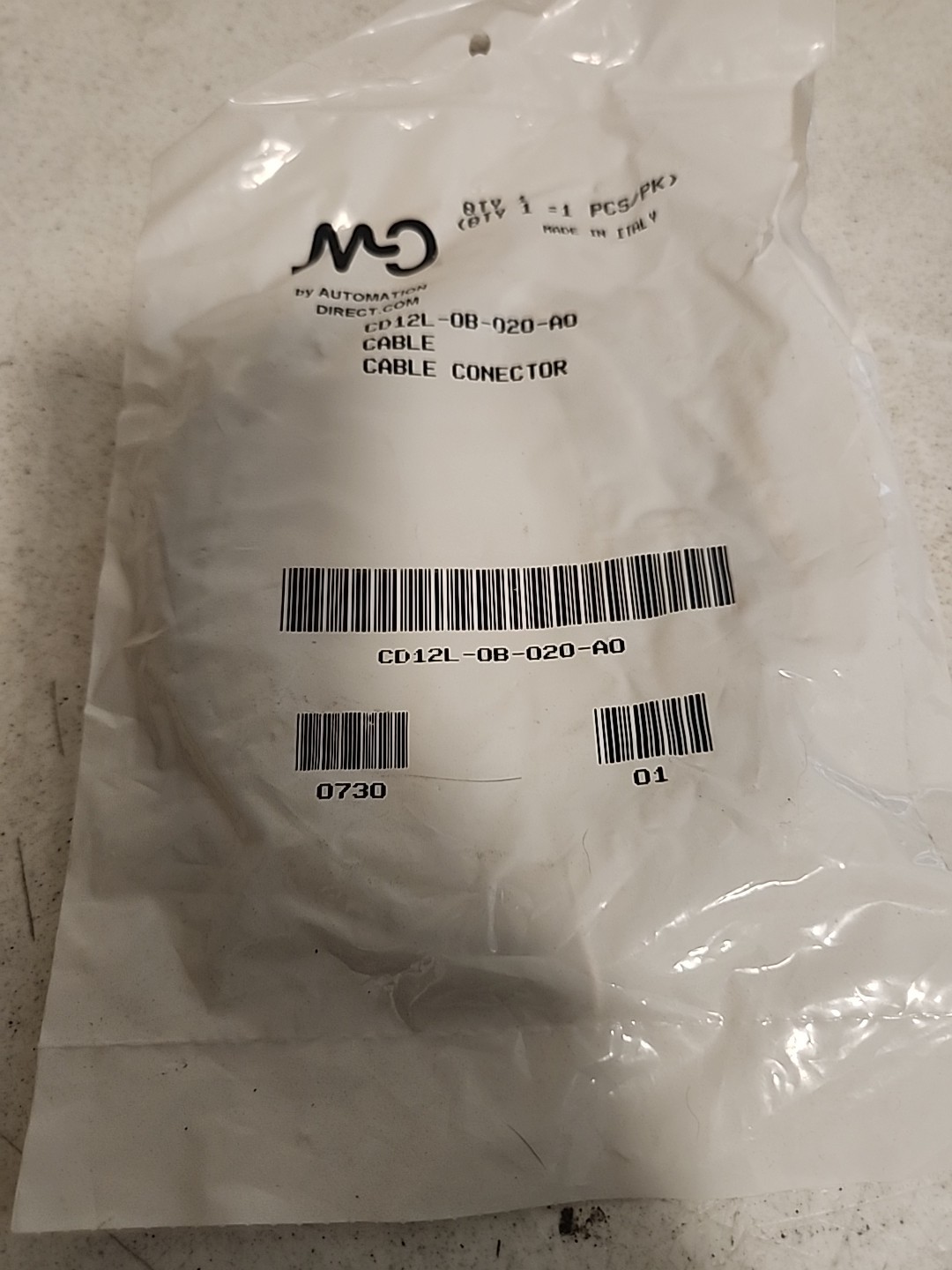 AUTOMATION DIRECT CD12L-0B-020-A0 Connection Cable NEW + FAST SHIPPING