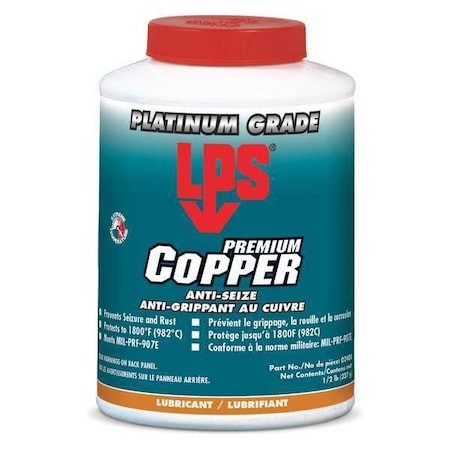 Lps 02908 Copper Anti-Seize, Jar, 8 Oz. Net Weight