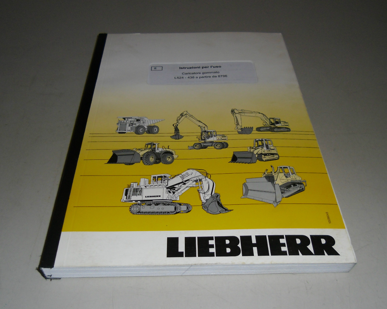 Instructions For Use Liebherr L524 – 438 Starting From 8796 Stand 2004