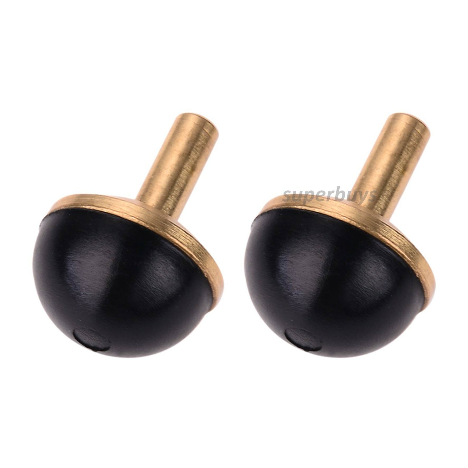 2pcs 12mm Black Brass Dome Tap Valve Sink Repair Drip Fix Pipe Hot Cold Water