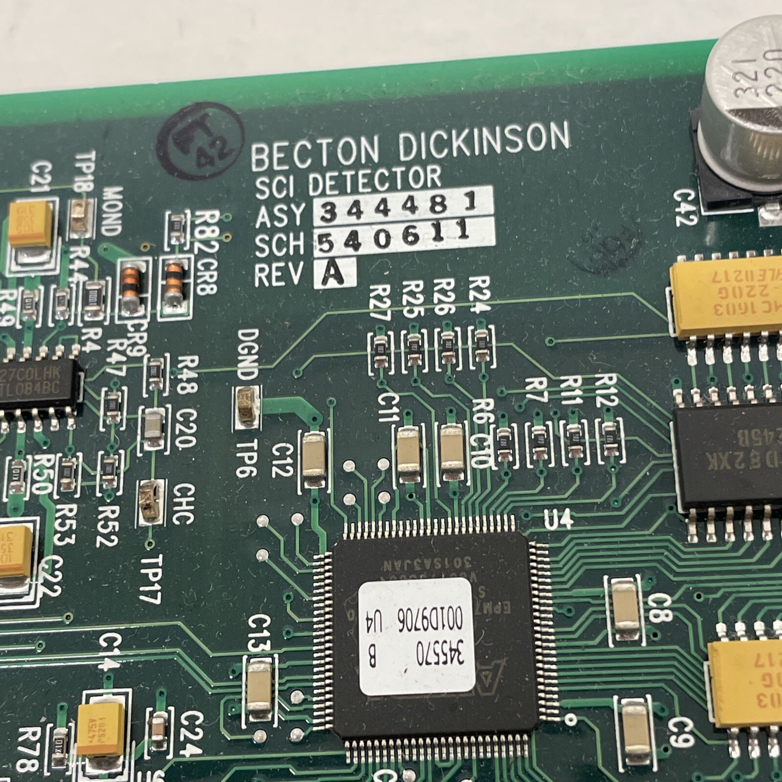 Becton Dickinson BD Module SCI Detector 344481 540611 Rev A