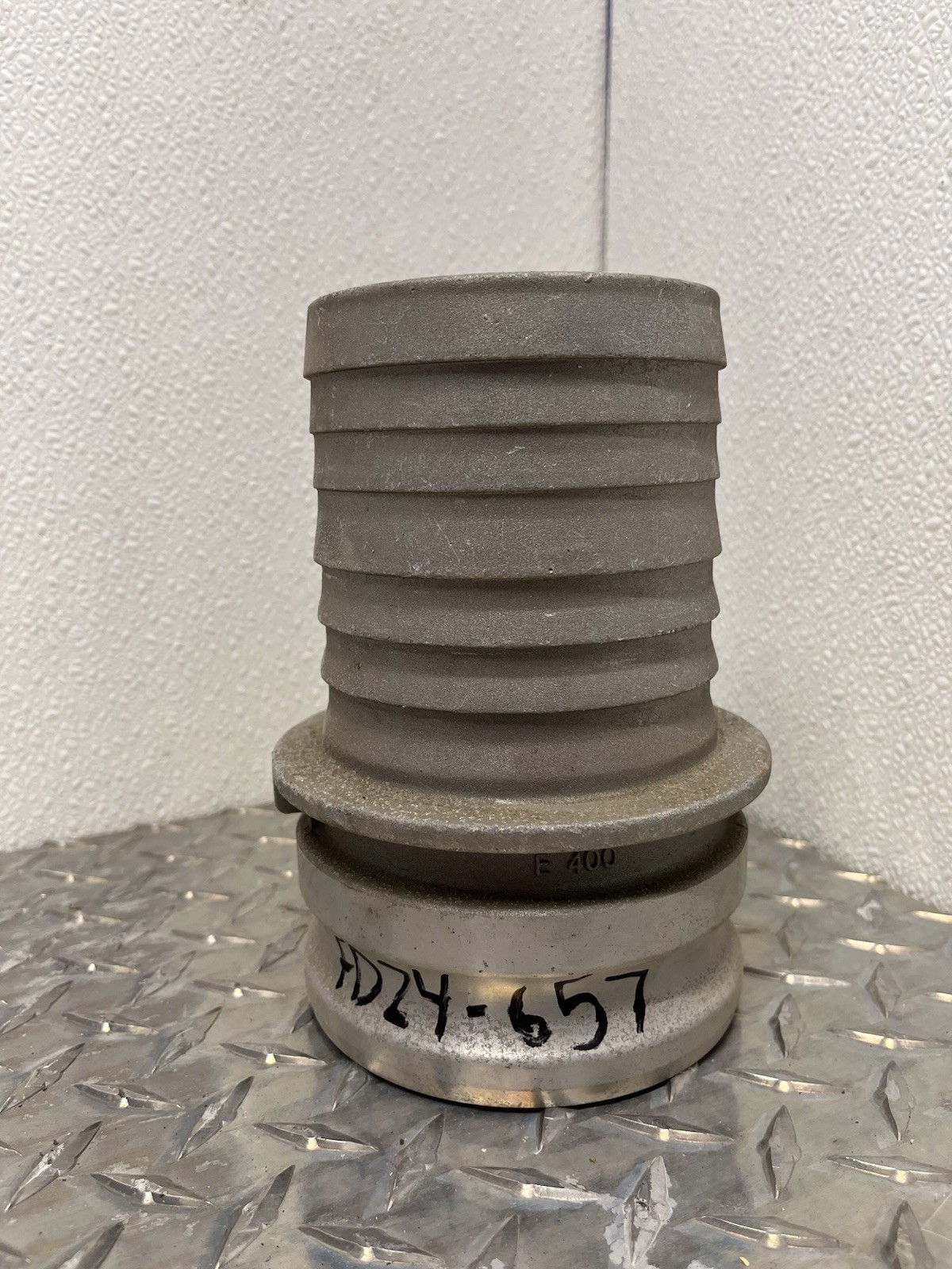 4″ Aluminum Part E Male Adapter x Hose Shank