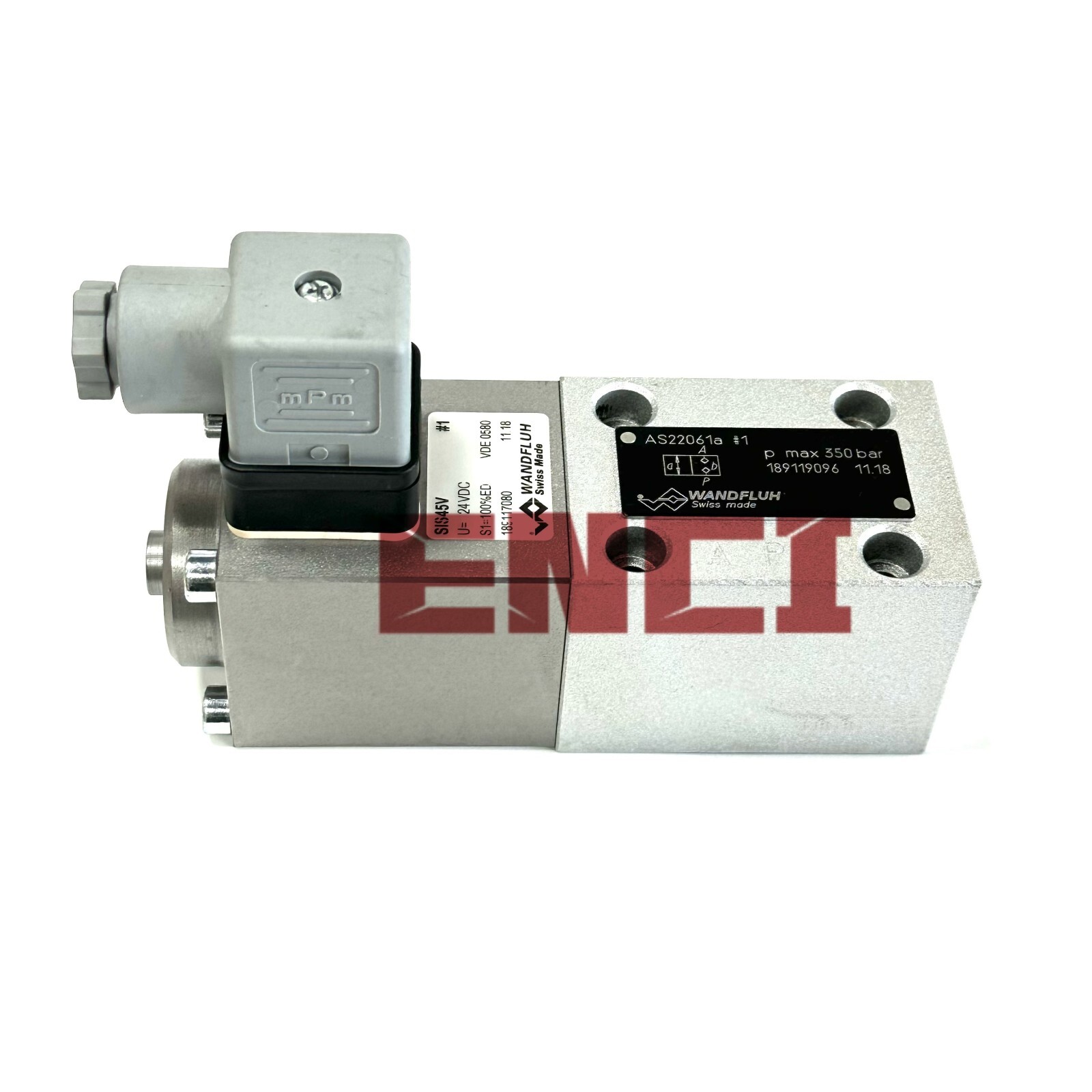 AS22061a #1 24VDC Wandfluh Solenoid Valve AS22061a-G24