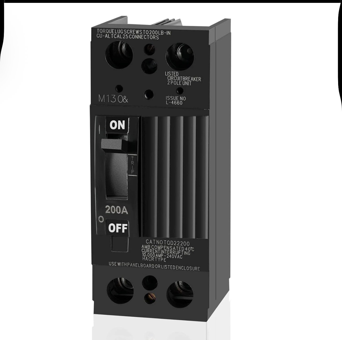 TQD22200 2 Pole 200 Amp Circuit Breaker GE Compatible