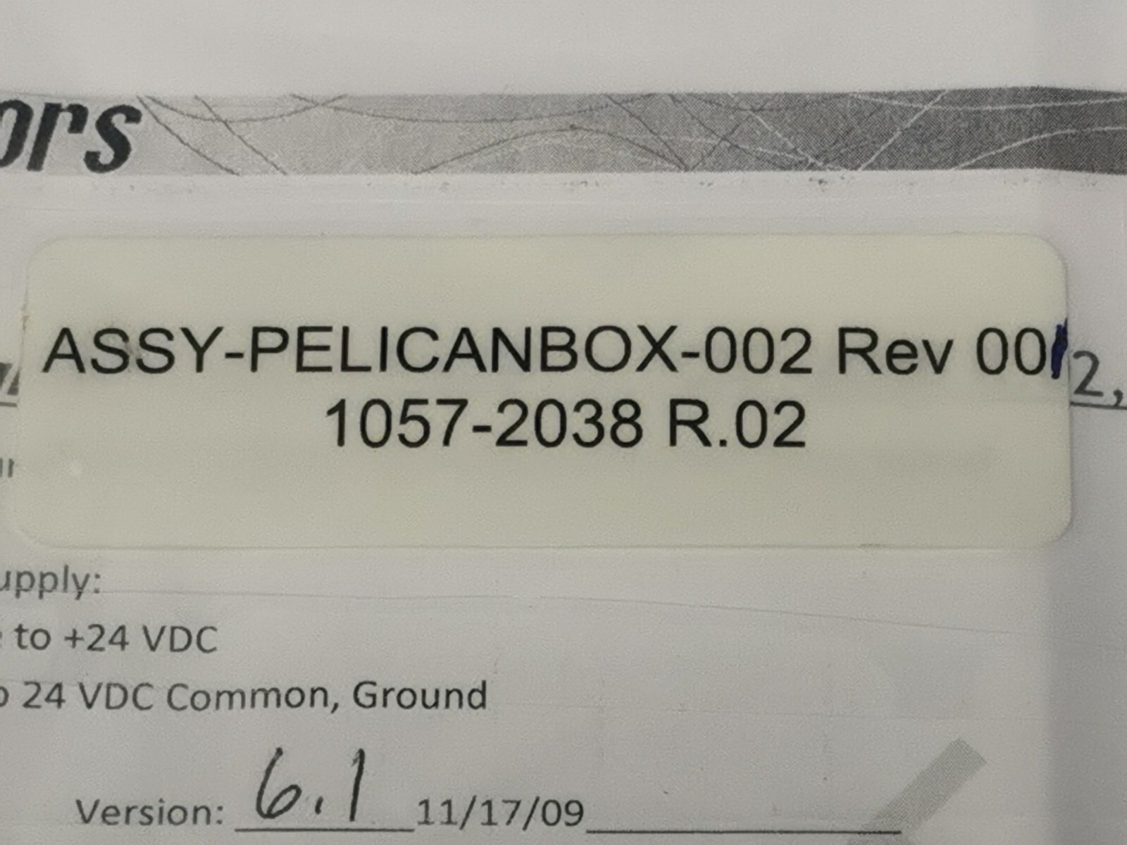 Malema Sensors ASSY-PELICANBOX-002 1057-2038