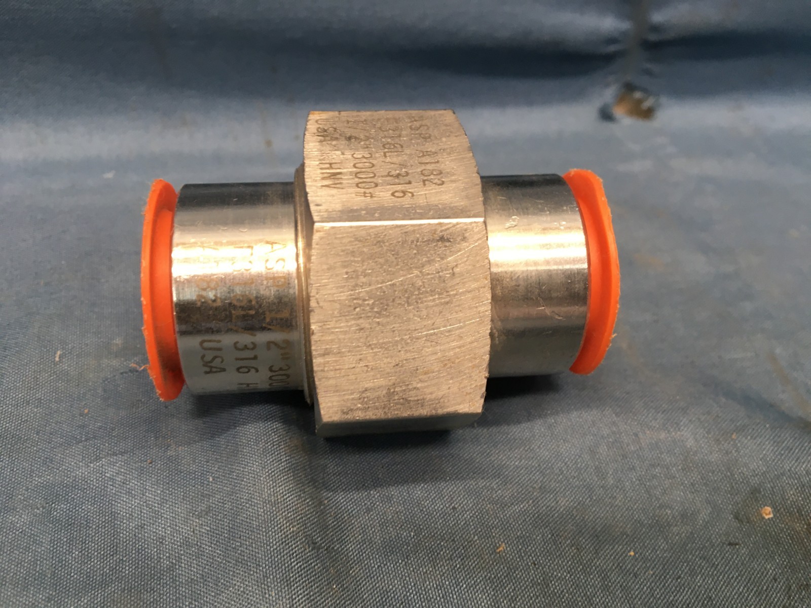 ASP A182 F316L/316 1/2″ 3000WOG Connector Coupling Stainless Steel USA