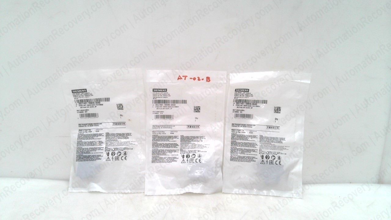 SIEMENS 3SU1401-1BB40-3AA0 PACK OF 3, NEW #353481