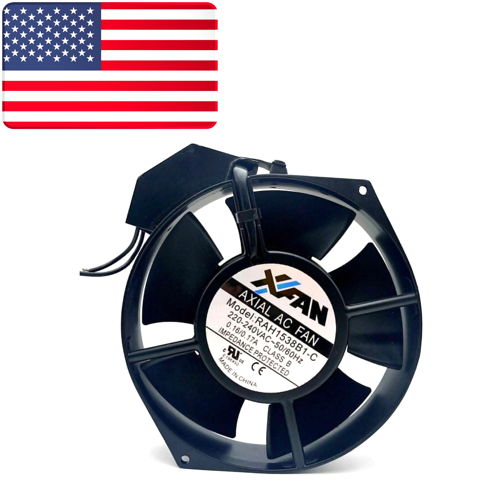 1PCS New Axia RAH1538B1-C AC Fan 220-240V – US Stock