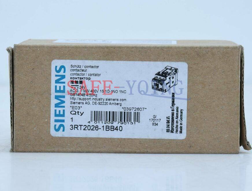 One Siemens Contactor 3RT2026-1BB40 IN BOX New