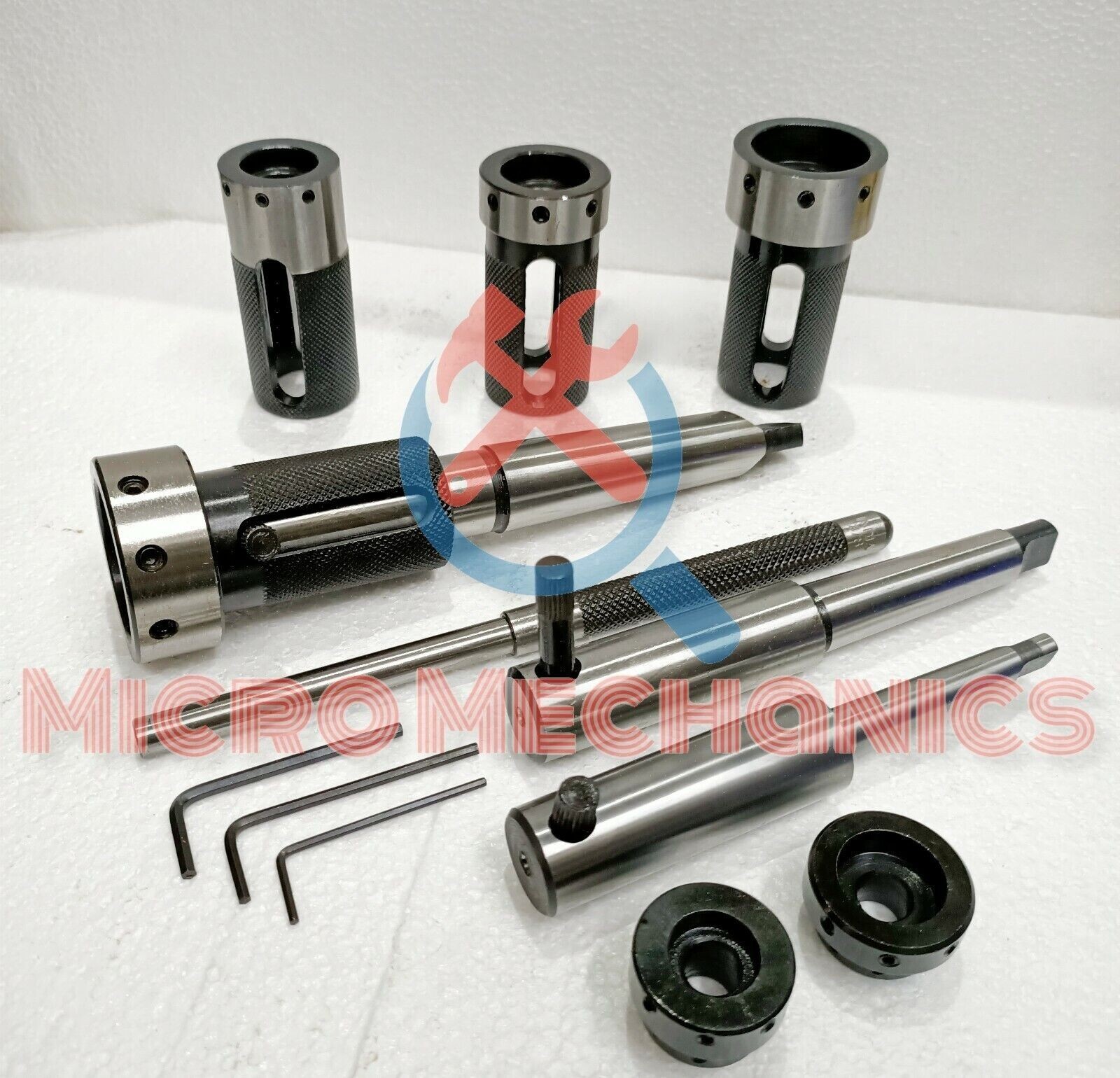 Lathe Tailstock Floating Die Holder Set – MT4 MT3 & MT2 Shank -For Metric Dies