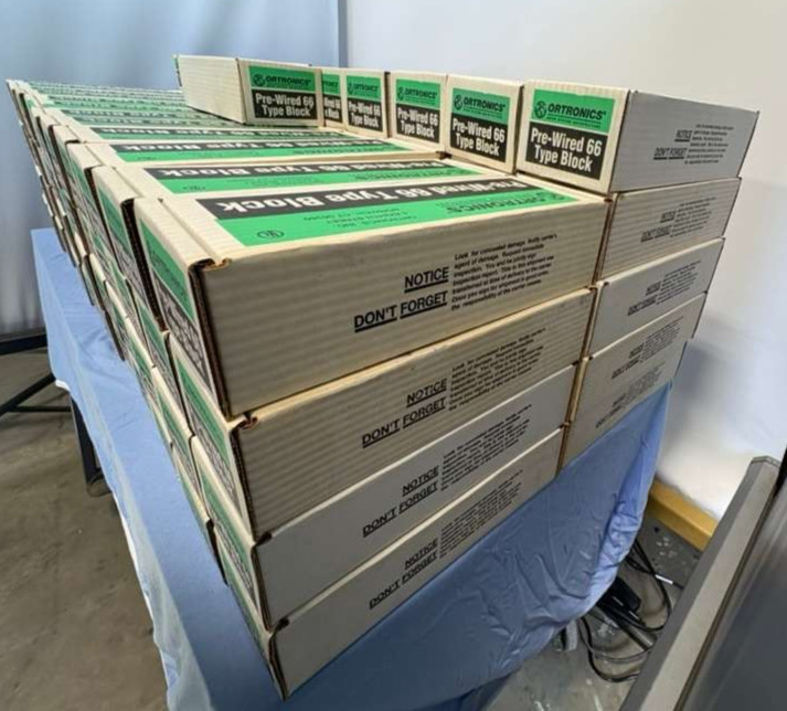 *LOT OF 109* *NEW* Ortronics Pre-Wired 66 Type Block Part OR-8050M157B