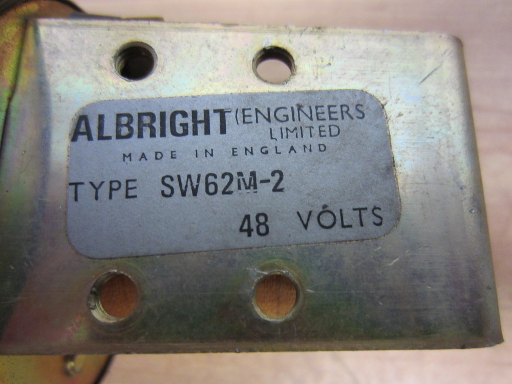 Albright SW62M-2 SW62M2 SW62M 2 Solenoid Coil Cracked Housing
