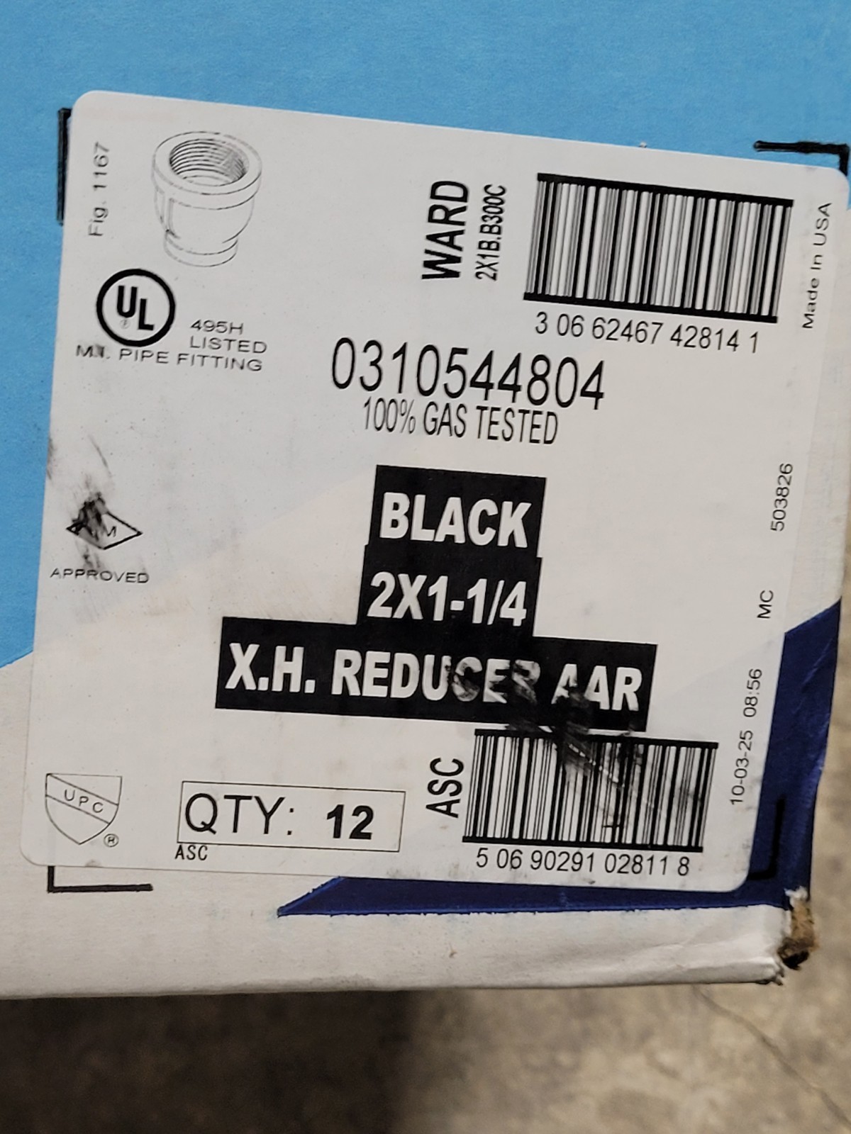 ASC Engineered Solutions 0310544804 Reducer 2X1-1/4 BLK MI 300# FIG 67/1167 THRD