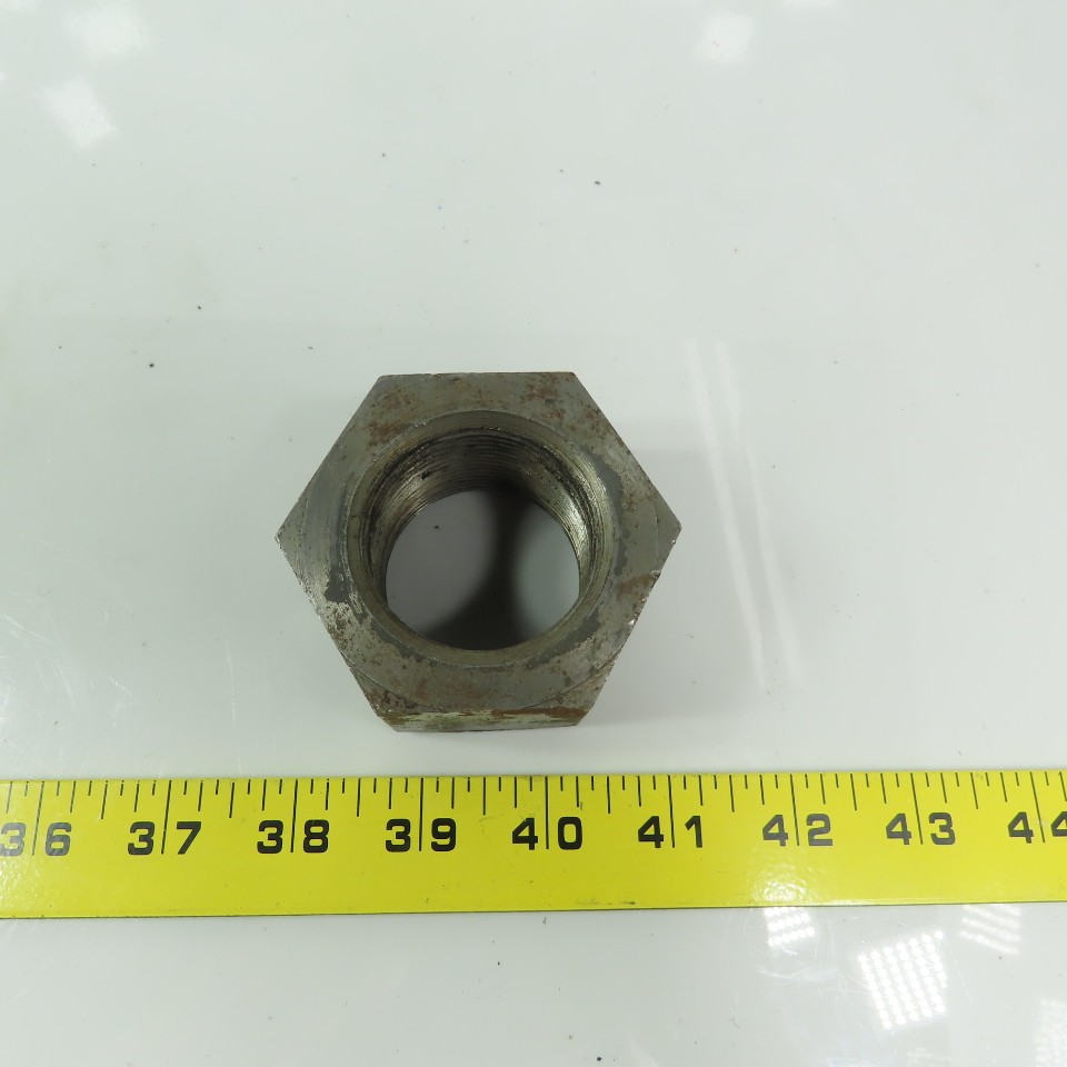 1-5/8 -12 Hex Nut Plain Steel 1-33/64″ Thick 2-9/16″ Wrench Size