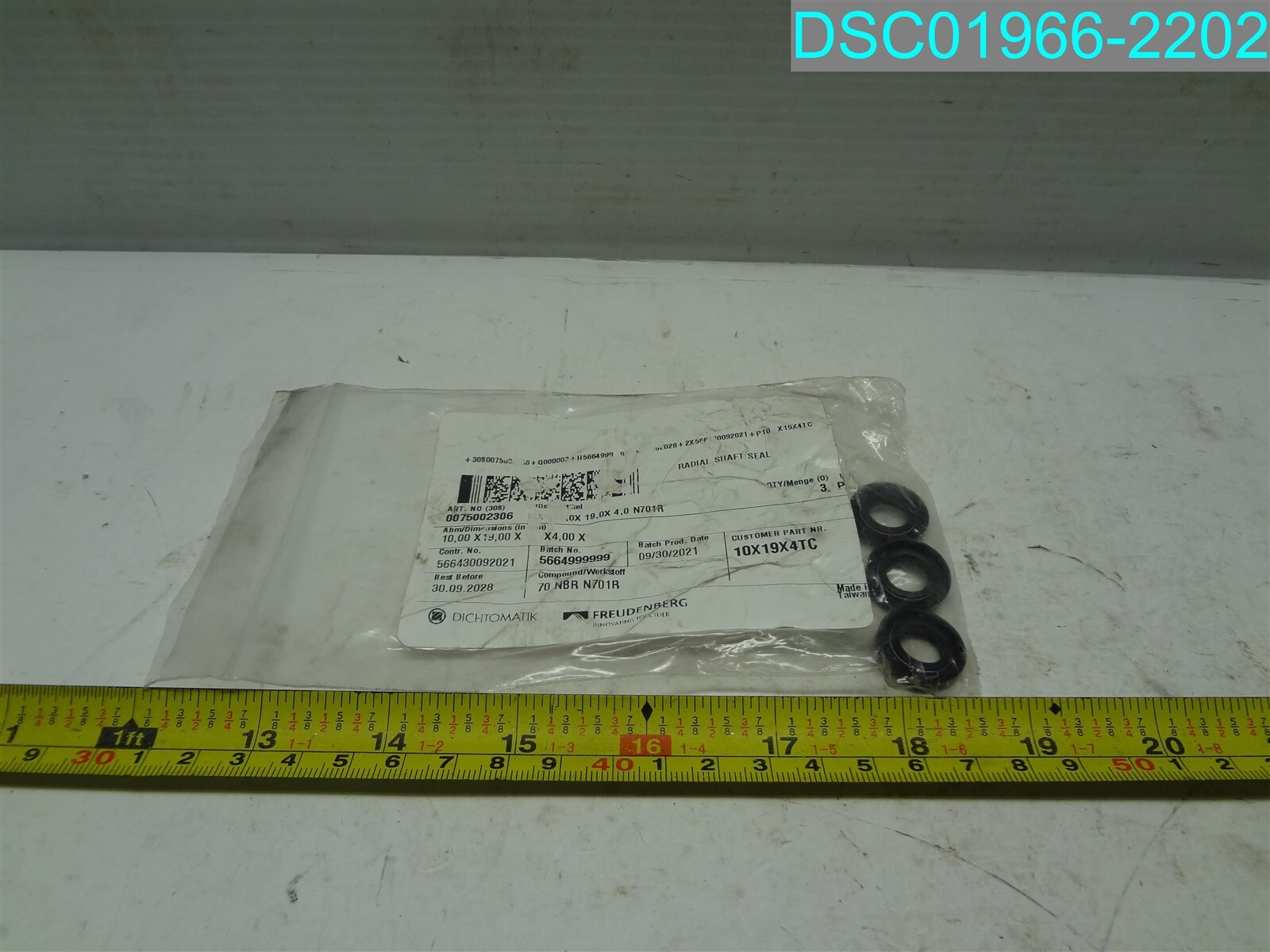 QTY=3: FREUDENBERG CR Radial Shaft Seal