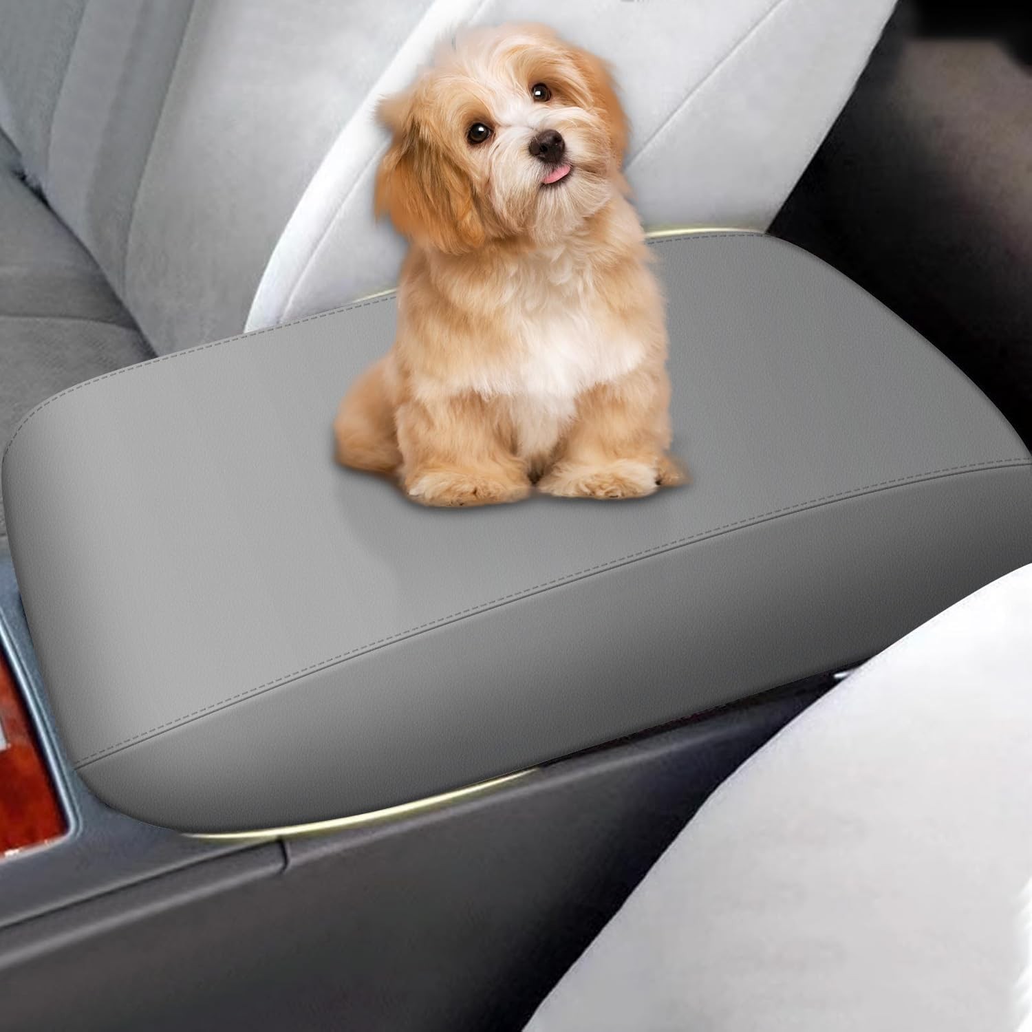 Light Gray Console Cover for 2007-2011 Toyota Camry Gray Armrest Cover Console