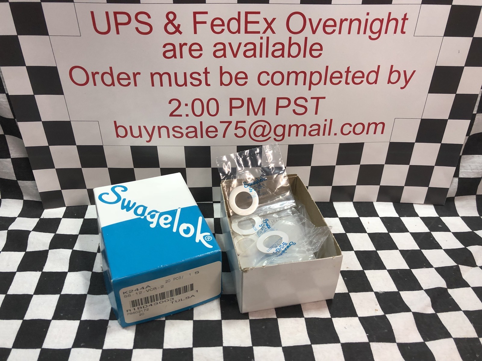 LOT OF 20, SWAGELOK VCR Face Seal Fitting 3/4″, SS-12-VCR-2, #1175P5