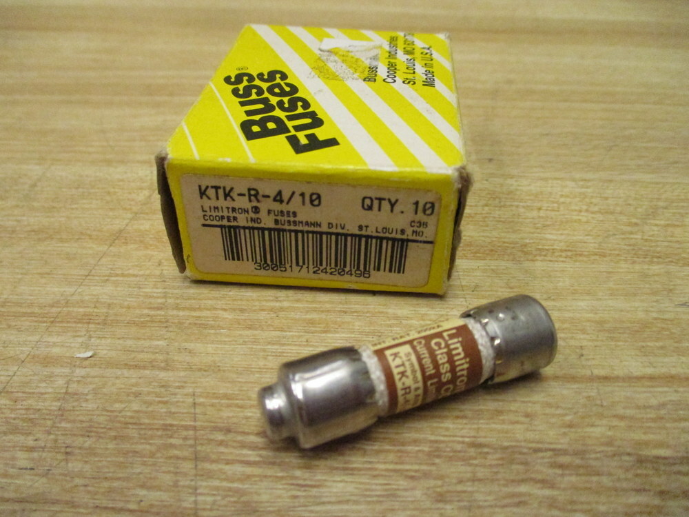 Bussmann KTK-R-4/10 Limitron Fuse KTKR410 Tested (Pack of 2)