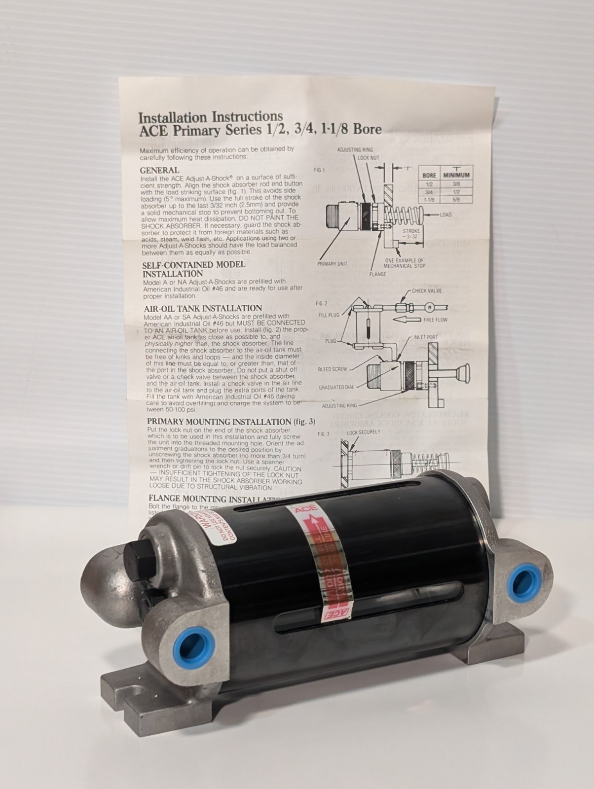 ACE Controls 050-0003 AO-3 Air-Oil Tank for Industrial Shock Absorbers