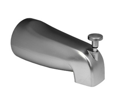 LARSEN SUPPLY 08-1045 1/2″ SATIN-NICKEL BATH DIVERTER SPOUT